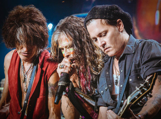 Johnny Depp, Aerosmith, Joe Perry, Steven Tyler Johnny Depp, Aerosmith, Joe Perry, Steven Tyler